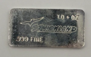 Strickland Refining 1oz Vintage 999 Silver Bar - SCARCE - Minneapolis, MN*8 - Picture 1 of 2