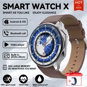 Montre CONNECTEE étanche OPPO Watch X mémoire 4G musique Brown Leather - Photo 1/6