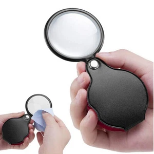 10X Pocket Foldable Magnifier Loupe Mini Reading Optical Magnifying Glass Tool G - Picture 1 of 11