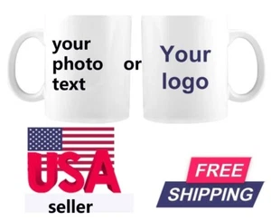 Personalized Mug Custom Text Photo Name Gift Coffee Mug 11 OZ Ceramic Cup W/box - Picture 1 of 12