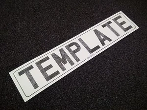 100x Number Licence Plate Reflective SIZE Customer Sample Template Paper 520x111 - Picture 1 of 2