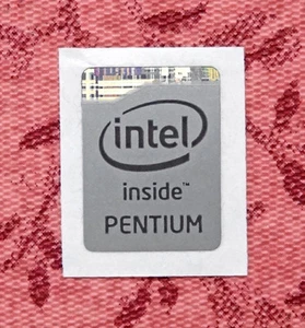 Intel Pentium Inside Gray Silver Sticker 12 x 16mm 2013 Haswell Badge For Laptop - Picture 1 of 1