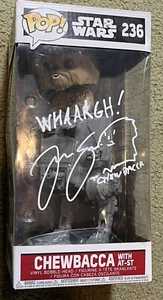 Joonas Suotamo Star Wars signed Chewbacca Big 10” Box - Funko Pop Figure # 236 - Picture 1 of 4