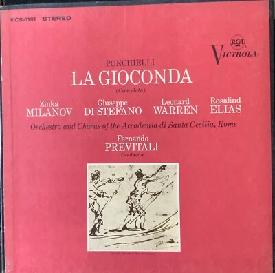 PONCHIELLI-LA GIOCONDA-MILANOV-ORIGINAL RCA VICTROLA VIC-6101-3 VINYL BOX SET - Image 1 of 3