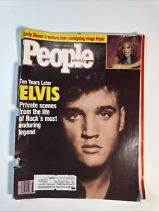 People Weekly Magazine August 17 1987 King of Rock Elvis Presley & Carly Simon - Foto 1 di 2