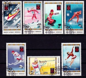 MONGOLIA 1984 WINTER OLYMPIC GAMES SARAJEVO MI 1600-06 full SET USED (o) - Picture 1 of 1