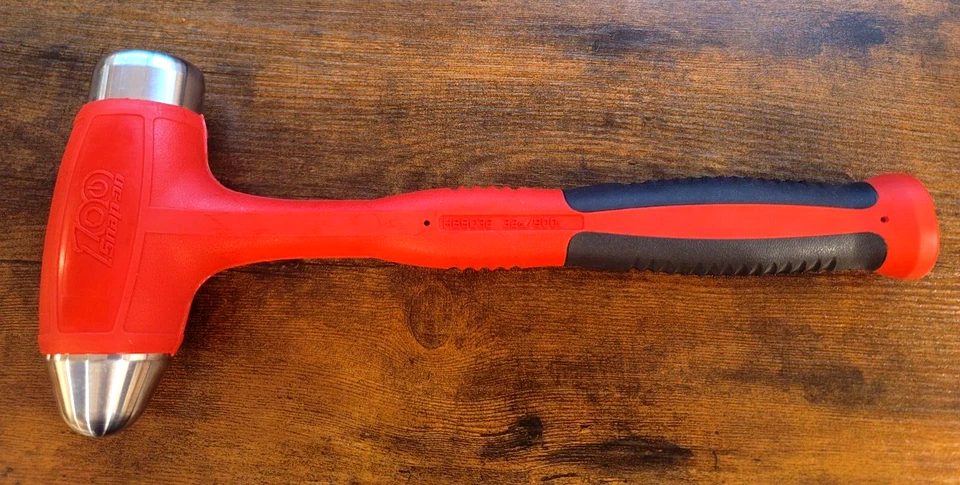 Snap-on Ball Peen Dead Blow Hammer 32 oz. Orange HBBD32
