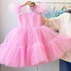 Party Dress for 3-10Y Baby Girls Fancy New Year Evening Gown Elegant Princess Dr - Picture 1 of 31