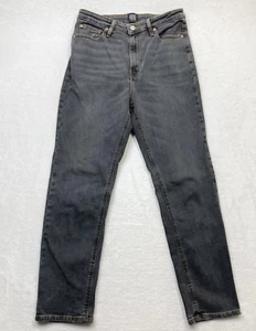 BDG Jeans Womens 30 Gray Denim Girlfriend High Rise Ankle Taper - Picture 1 of 12