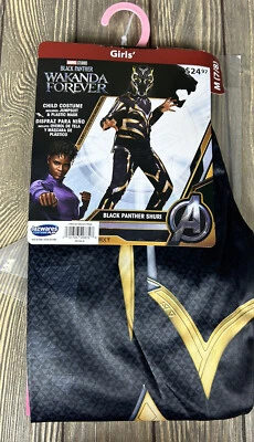 Disfraz de Pantera Negra Wakanda Forever Shuri Marvel Studios Niñas Med 7 8 Sin Máscara Foto 1 de 4