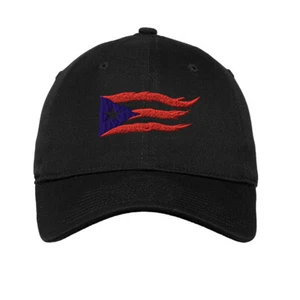 Soft Women Baseball Cap Puerto Rico Flame Flag Black Embroidery Dad Hats for Men - Picture 1 of 55