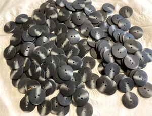 (150) Vtg.- TWO TONE GREY-.75”- BUTTONS~Sewing~Button Lovers-JewelryMaking - Picture 1 of 2