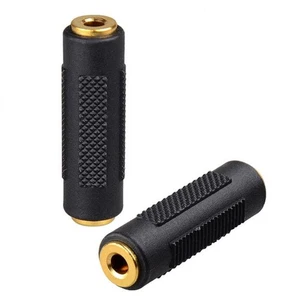 Stereo 3.5mm Coupler Aux Female to Female 1/8" F/F Jack Audio Connecter Adapter - Picture 1 of 11