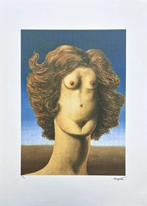 RENÉ MAGRITTE - Lo stupro - firmato, edizione numerata 48/100, 50 x 70 cm - Foto 1 di 4