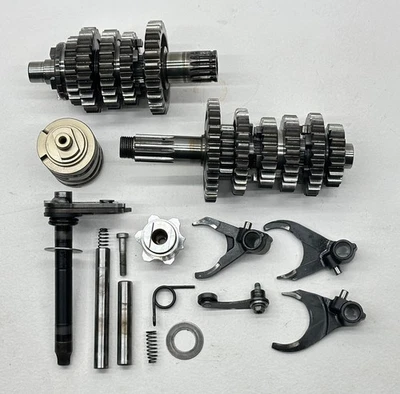 2012 KTM 250SX Transmission Tranny Engine Gears Shaft Forks Spindle Dirt Bike SX - Image 1 of 3
