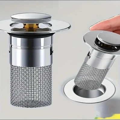 Bouchon De Lavabo Et Baignoire Avec Panier Collecteur De Déchet  - Photo 1/4