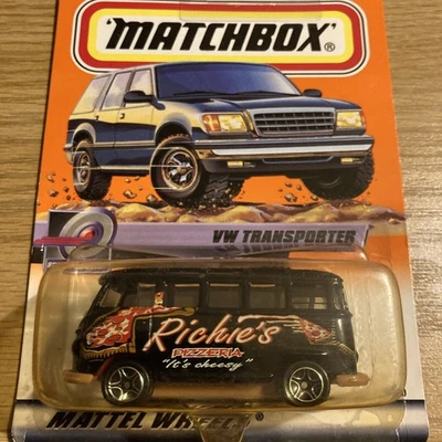 MATCHBOX 2000 #57 LOGO CHASE HUNT BLACK RICHIES PIZZA VW TRANSPORTER - Image 1 of 4