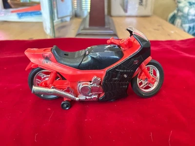 Spider man 6 3/4" Futuristic Motorcycle Street Bike See Description For Details - Image 1 of 4