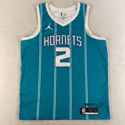 Charlotte Hornets Basketball Jersey Mens XL Teal NBA Jordan LaMelo Ball Dri Fit - Image 1 of 4