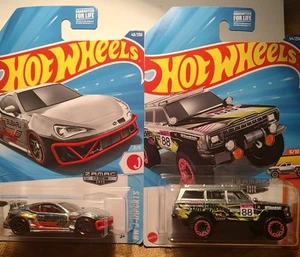 HOT WHEELS 1988 JEEP WAGONEER /SUBARU BRZ Zamac 2025 Walmart Exclusive Lot - Picture 1 of 5