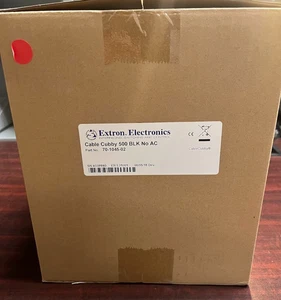 Extron 70-1045-02 Cable Cubby 500 Black Furniture Mount AV Table Box No AC - Picture 1 of 3