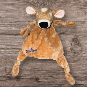 Very Rare Bunnies By The Bay Tillamook Brown Cow Lovey Security Blanket Knotted - Picture 1 of 5
