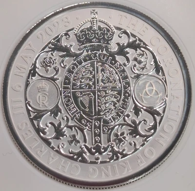 2023 Great Britain £5 King Charles III 2oz .999 Silver Dollar NGC Rev PF 70 (BM) - Image 1 of 4