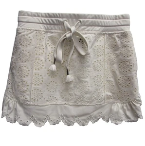 Fenty Puma By Rihanna Embroidered Edge Mini Skirt, Vanilla Ice, Size XXS - Imagen 1 de 4