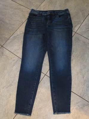 Pantalones de mezclilla ajustados de tiro alto talla 12 INC International Concepts Foto 1 de 3