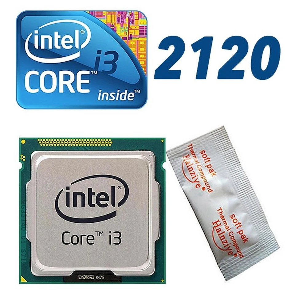 CPU Processor Desktop Intel Core I3 2120 LGA 1155 Dual Core 3,3 GHZ Bulk - Image 1 of 1