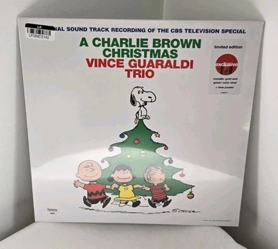 •NEW Vince Guaraldi~ Charlie Brown Christmas METALLIC GOLD/GRN Vinyl LP + Poster - Image 1 of 4