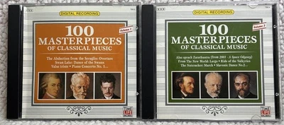 Compilation CD Lot 100 Masterpieces of Classical Music Vol 1 & 3 Excellent - Image 1 of 4