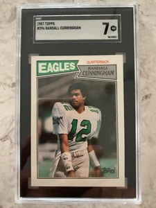 1987 Topps Randall Cunningham SGC 7 NM Rookie! #296 - Bild 1 von 2