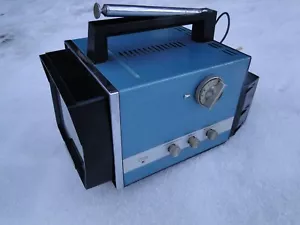 RARE VINTAGE RARE SOVIET USSR PORTABLE B & W ANALOG TV ELEKTRONIKA VL-100 - Picture 1 of 11