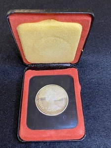 Centennial Royal Canadian Mounted Police RCMP Silver Dollar w Case 1873-1973. - Picture 1 of 9