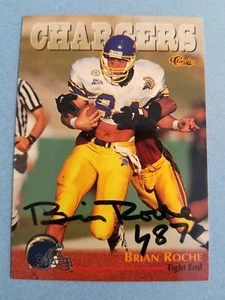 Brian Roche San Diego Chargers 1996 Classic #29 Autographed Football Card - Picture 1 of 2