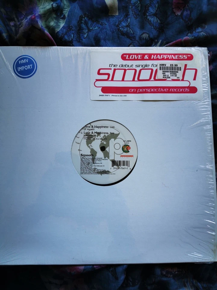Smooth - Love & Happiness (3 Mixes)  Rare US 12" Vinyl 1996 R&B Swing - Image 1 of 1