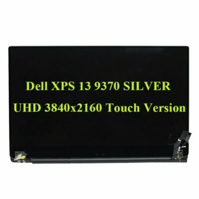 13-inch For Dell XPS 13 9370 SILVER UHD 3840x2160 LCD Touchcreen Assembly HNHM9 - Image 1 of 2