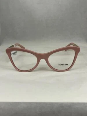 博柏利 B2373U 4061 Angelica 彩色粉色眼镜 52-19-140 全新 — 第 1/4 张图片