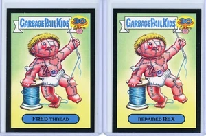 Garbage Pail Kids 30th Anniversary FRED THREAD/REPAIRED REX Lost BLACK PARALLELS - Bild 1 von 1