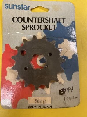 Новый из старых запасов OEM заводской Kawasaki 74-78 KZ400 440 15T передняя звездочка 13144-1002 530ch - Изображение 1 из 2