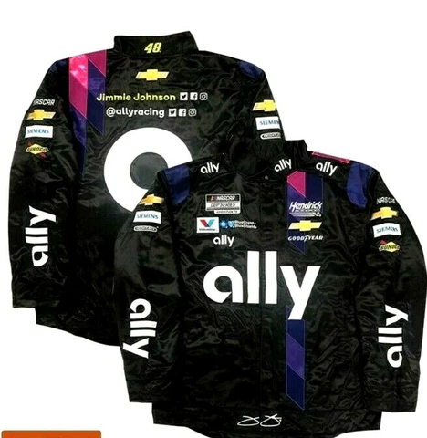 Jimmie Johnson #48 ally Replica 2020 Snap Up Uniform Pit Jacket Cover