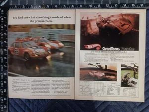Vintage 1970 Mattel Hot Wheels Gran Toros Porsche 2 Page Magazine Ad   HW-1 - Picture 1 of 1