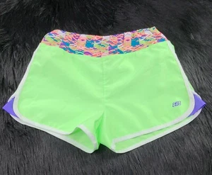 skechers girls active Running shorts green ( multicolor) (SEE MEASUREMENTS - Picture 1 of 7