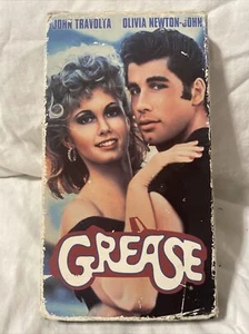 Grease VHS 1977 VCR Video Tape Movie John Travolta Olivia Newton-John Classic - Picture 1 of 4