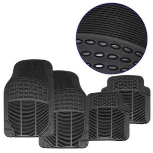 For All McLaren Floor Mats 4 PCS Black Rubber Easy to Fit Heavy Duty Essential - Picture 1 of 7