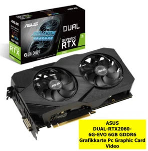 ASUS DUAL RTX2060 6G EVO 6GB Gaming Gamer Grafikkarte Spieler Videocard TOP - Bild 1 von 23