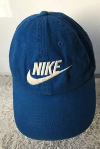 Nike S1ZE Heritage86 Baseball Cap Adjustable Blue with White Lettering & Swoosh - Picture 1 of 4