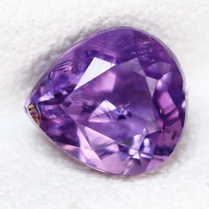 0.60 Ct Sensational Pear 5.7 x 5.2 100% Natural Purple Afghanistan Scapolite - Foto 1 di 5