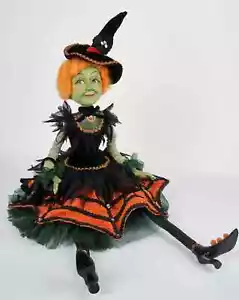 Bambola vacanza Halloween Katherine's Collection strega gamba lanky ragno accento NUOVA - Foto 1 di 4